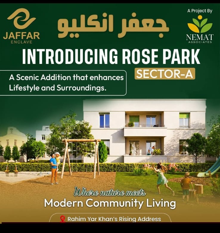Jaffar Enclave — Introducing Rose Park Sector-A, where nature meets modern community living